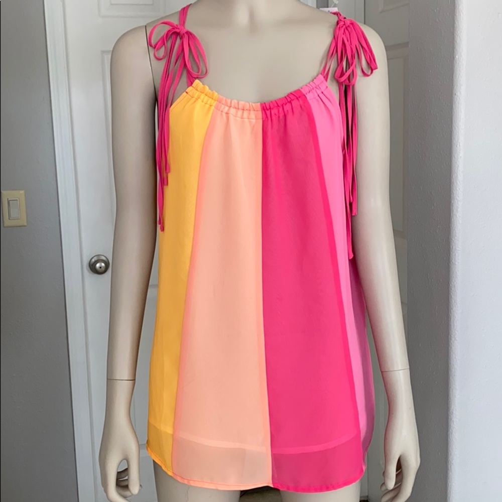NWT New York and Company, tie straps tank top